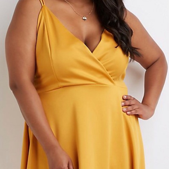 Charlotte Russe Dresses & Skirts - BRAND NEW! Plus Size Mustard Dress
